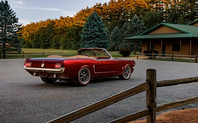 1965 Ringbrothers Ford Mustang Convertible Uncaged wallpaper thumbnail.