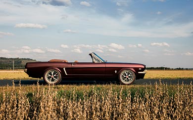1965 Ringbrothers Ford Mustang Convertible Uncaged wallpaper thumbnail.