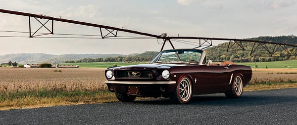 1965 Ringbrothers Ford Mustang Convertible Uncaged super ultrawide wallpaper thumbnail.
