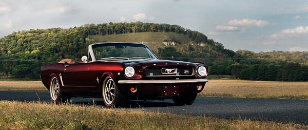 1965 Ringbrothers Ford Mustang Convertible Uncaged super ultrawide wallpaper thumbnail.