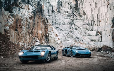 1968 Lamborghini Miura Roadster wallpaper thumbnail.