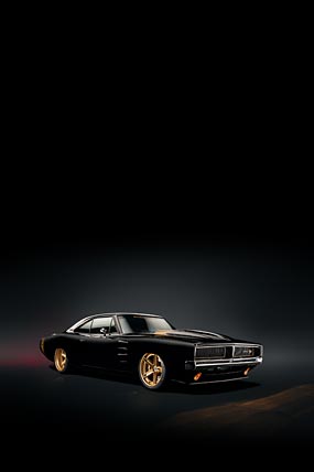 1969 Ringbrothers Dodge Charger Tusk phone wallpaper thumbnail.