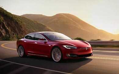 2017 Tesla Model S P100D thumbnail.