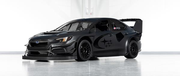 2024 Subaru WRX Project Midnight Concept super ultrawide wallpaper thumbnail.