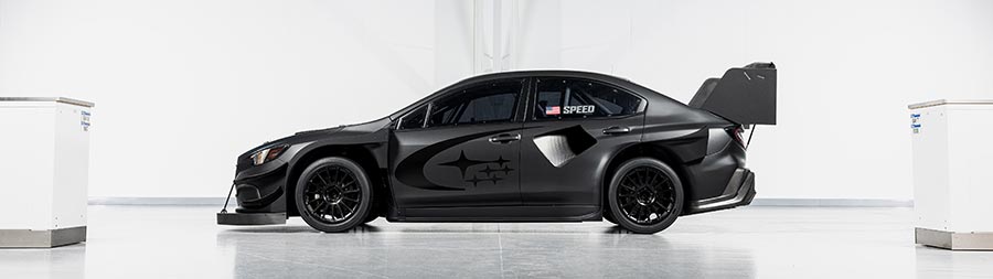 2024 Subaru WRX Project Midnight Concept super ultrawide wallpaper thumbnail.