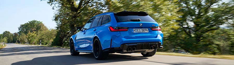 2025 BMW M3 Competition super ultrawide wallpaper thumbnail.
