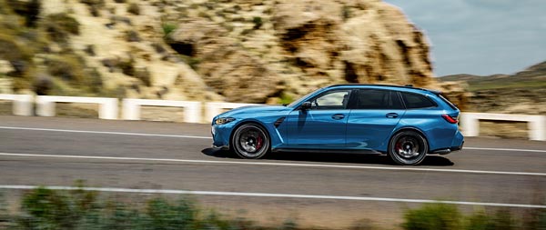 2025 BMW M3 CS Touring super ultrawide wallpaper thumbnail.