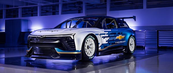 2025 Chevrolet Blazer EV.R NASCAR Concept super ultrawide wallpaper thumbnail.