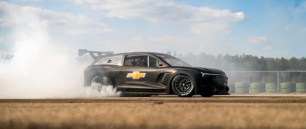 2025 Chevrolet Blazer EV.R NASCAR Concept super ultrawide wallpaper thumbnail.