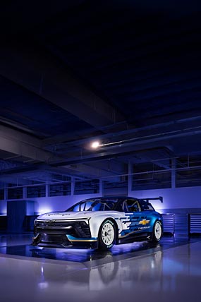 2025 Chevrolet Blazer EV.R NASCAR Concept phone wallpaper thumbnail.