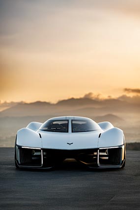 2025 Chevrolet Corvette UK Concept phone wallpaper thumbnail.