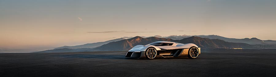 2025 Chevrolet Corvette UK Concept super ultrawide wallpaper thumbnail.