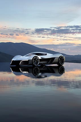 2025 Chevrolet Corvette UK Concept phone wallpaper thumbnail.