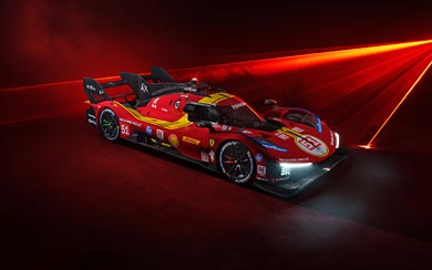2025 Ferrari 499P wallpaper thumbnail.