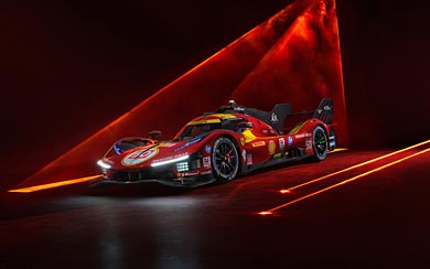 2025 Ferrari 499P wallpaper thumbnail.