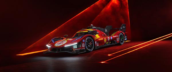 2025 Ferrari 499P super ultrawide wallpaper thumbnail.