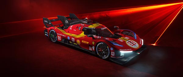 2025 Ferrari 499P super ultrawide wallpaper thumbnail.