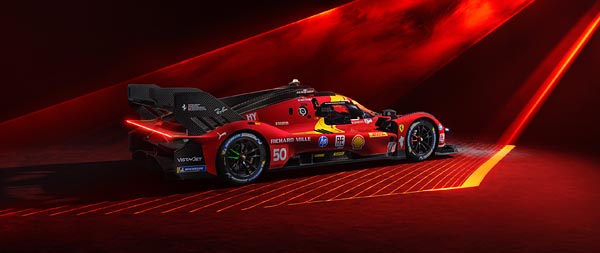 2025 Ferrari 499P super ultrawide wallpaper thumbnail.