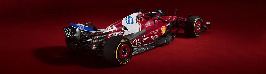 2025 Ferrari SF-25 super ultrawide wallpaper thumbnail.