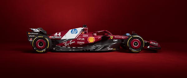 2025 Ferrari SF-25 super ultrawide wallpaper thumbnail.