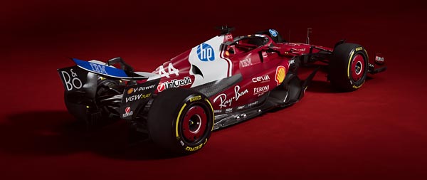 2025 Ferrari SF-25 super ultrawide wallpaper thumbnail.