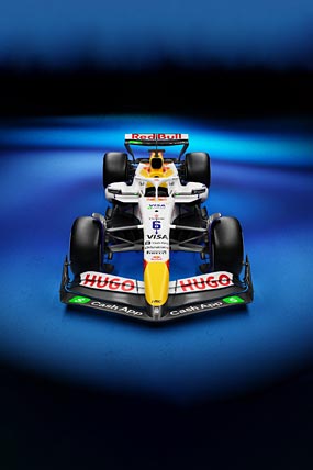 2025 Racing Bulls RB02 phone wallpaper thumbnail.