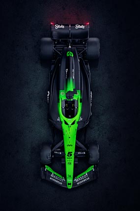 2025 Sauber C45 phone wallpaper thumbnail.