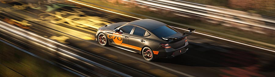 2025 Genesis G70 Track Day Special Concept super ultrawide wallpaper thumbnail.