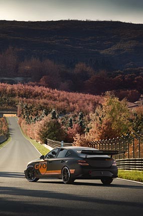 2025 Genesis G70 Track Day Special Concept phone wallpaper thumbnail.