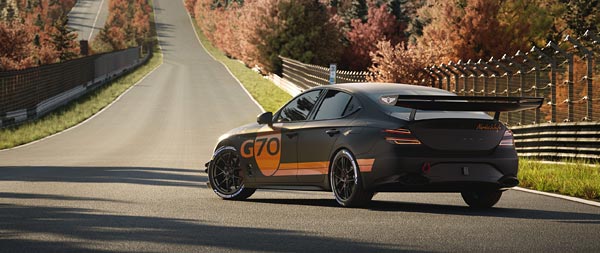 2025 Genesis G70 Track Day Special Concept super ultrawide wallpaper thumbnail.