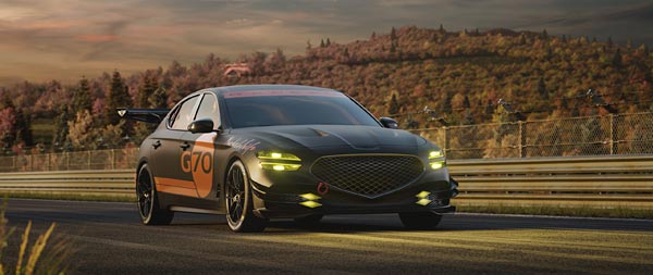 2025 Genesis G70 Track Day Special Concept super ultrawide wallpaper thumbnail.