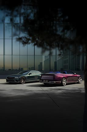 2025 Genesis X Gran Coupe and Convertible Concept phone wallpaper thumbnail.