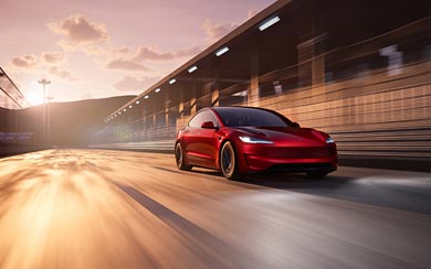 2025 Tesla Model 3 Performance wallpaper thumbnail.