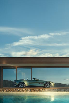 2026 Aston Martin Vanquish Volante phone wallpaper thumbnail.