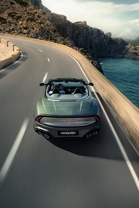 2026 Aston Martin Vanquish Volante phone wallpaper thumbnail.