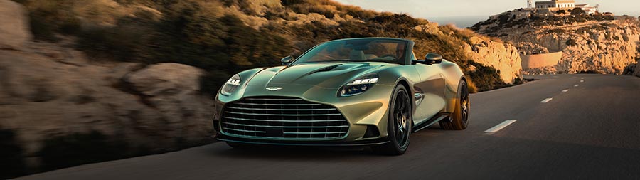 2026 Aston Martin Vanquish Volante super ultrawide wallpaper thumbnail.