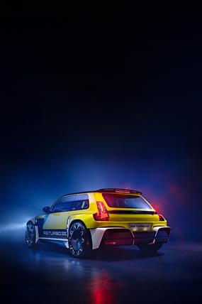 2027 Renault 5 Turbo 3E phone wallpaper thumbnail.