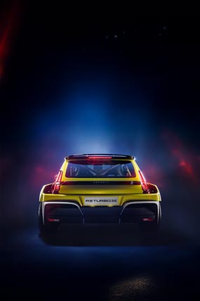 2027 Renault 5 Turbo 3E phone wallpaper thumbnail.